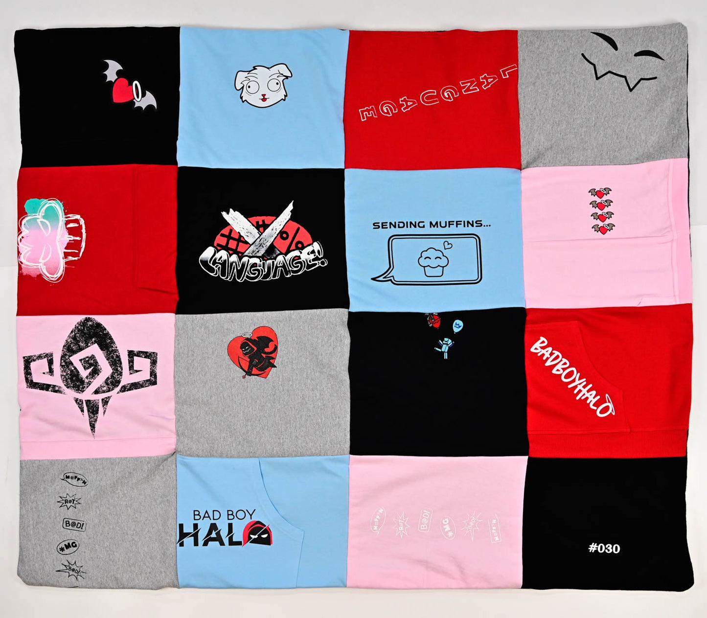 BadBoyHalo Serialized Handcrafted Quilted Blankets Multi Batch