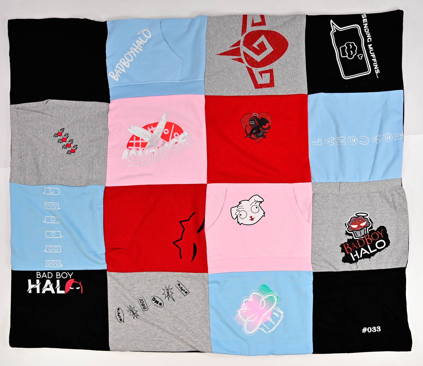 BadBoyHalo Serialized Handcrafted Quilted Blankets Multi Batch