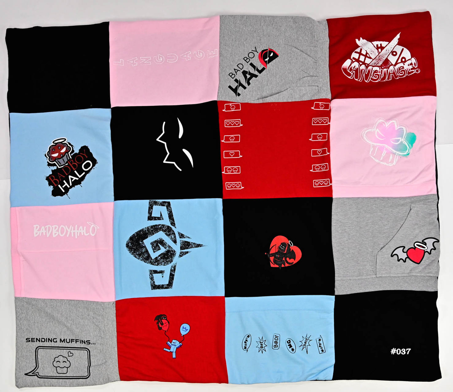 BadBoyHalo Serialized Handcrafted Quilted Blankets Multi Batch