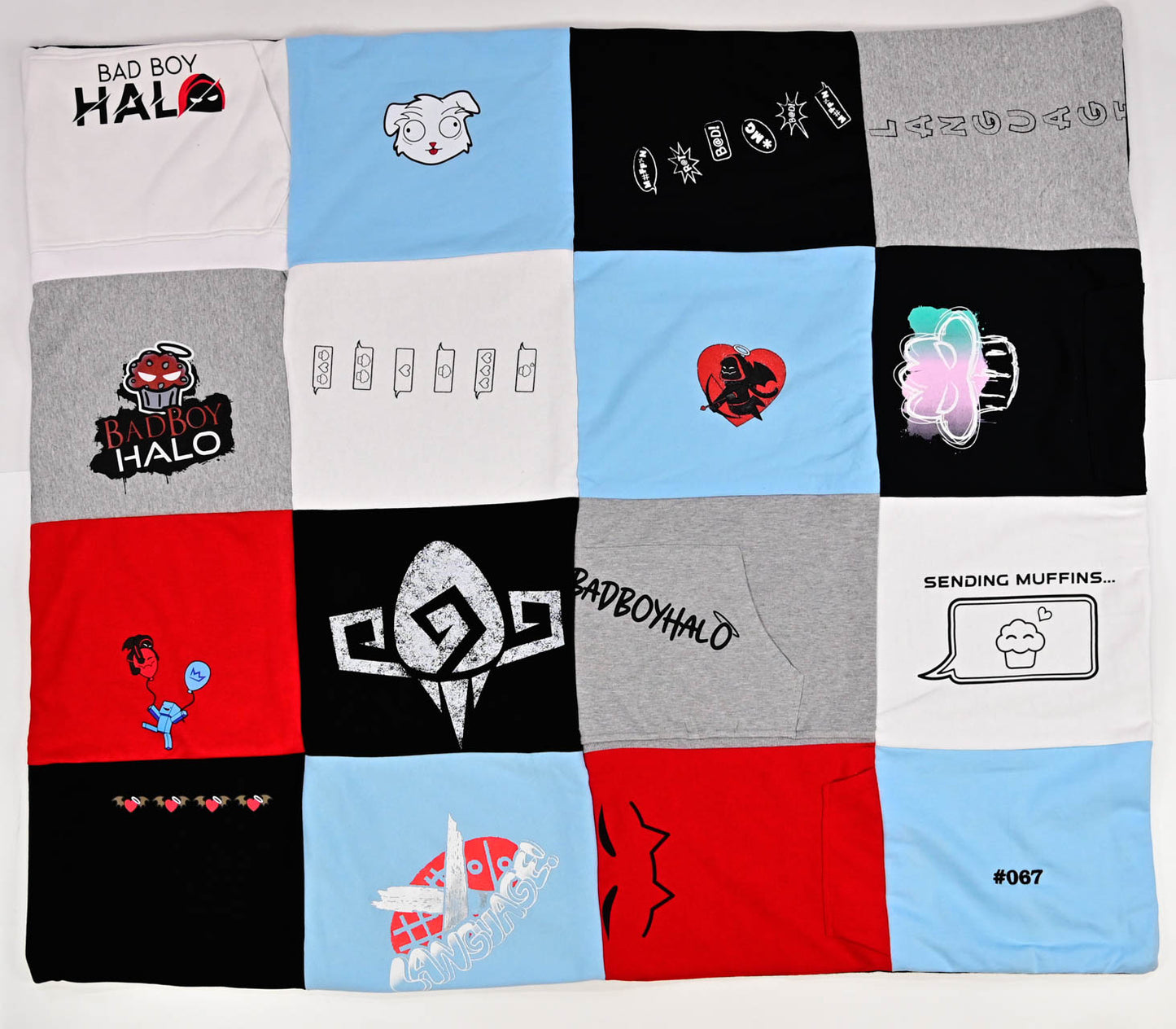 BadBoyHalo Serialized Handcrafted Quilted Blankets Multi Batch