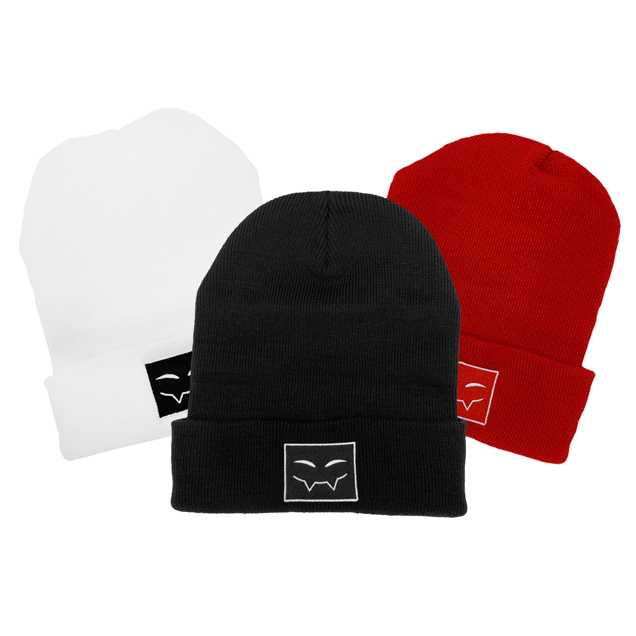 BadBoyHalo Fang Face Cuffed Beanie