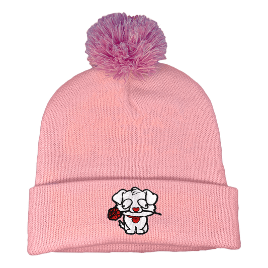 BadBoyHalo Rosy Rat Pom Beanie