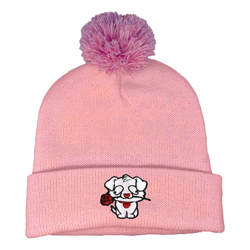 BadBoyHalo Rosy Rat Pom Beanie